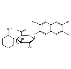 6,7-Dibromo-2,3-Dihydroxynaphthalene beta-D-glucuronide cyclohexylammonium salt