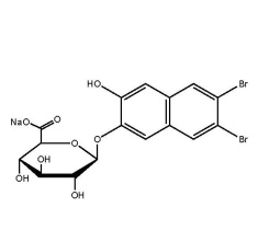 6,7-Dibromo-2,3-Dihydroxynaphthalene beta-D-glucuronide sodium salt
