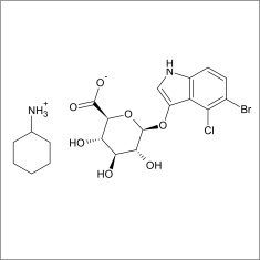 5-Bromo-4-chloro-3-indolyl beta-D-glucuronide cyclohexylammonium salt