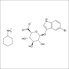 5-Bromo-3-indolyl beta-D-glucuronide cyclohexylammonium salt